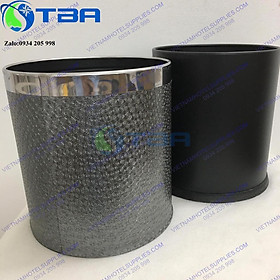 Mua Thùng rác 2 lớp đặt phòng với hoa văn màu bạc cao cấp