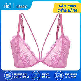 Áo ngực bralette ren mỏng dây chéo ngực iBasic BRAY045 - Tím Lavender - S