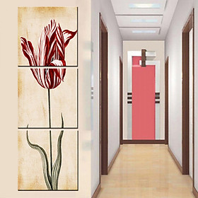Tranh Canvas treo tường nghệ thuật | Tranh bộ nghệ thuật 3 bức | HLB_235