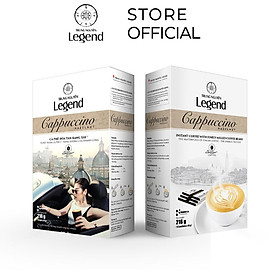 Combo 2 Hộp Cà Phê Cappuccino Hazelnut Trung Nguyên Legend - Hạt Phỉ (12 gói x 18g - Ít ngọt, thơm, béo)