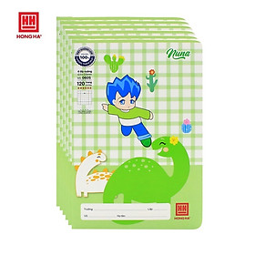 Lốc 5 quyển vở 4 ô ly 120 trang Hồng Hà School Nuna 0605