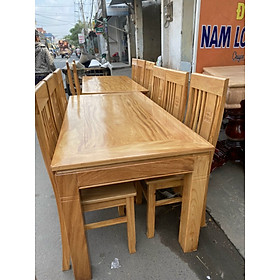 Bộ bàn ăn gỗ gõ đỏ vip 6 ghế (FREESHIP HCM 50 KM )