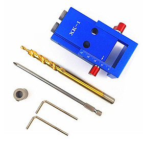 105402 Katsu Pocket Hole Drilling Jig Kit With Step Bit Woodworking Joinery Tool