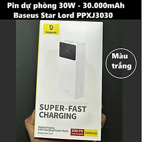 Mua Pin dự phòng sạc nhanh 30W / 22.5W  3 cổng sạc có  LEd hiển thị 20000/ 30000mAh Baseus Star Lord _ Hàng chính hãng