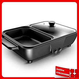 Mua Bếp Điện 2 Ngăn Lẩu Nướng 2 Trong 1 Hiện Đại - Loại Tốt