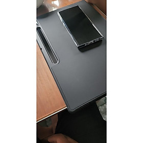 Hình ảnh Bao Da Cover Cho Máy Tính Bảng Samsung Galaxy Tab S8 Ultra 2022 - Có Khay Đựng Bút Mặt Lưng Thiết Kế Tổ Ong Chống Nóng Máy