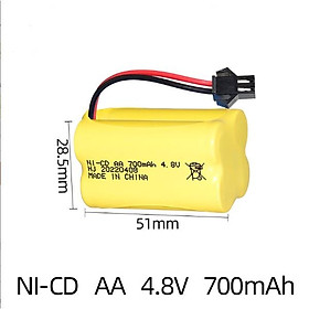 Pin sạc xe điều khiển từ xa 4.8v 700mah xếp chồng giá sỉ