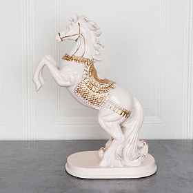 Modern Horse Statue Resin Figurine Feng Shui for Table  Cabinet Ornament
