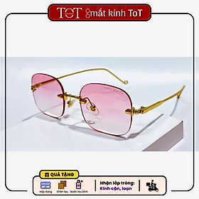 Kính mát khoan nữ TOTEYEWEAR mắt kính mát gọng kính khoan màu sắc thời trang TOT05