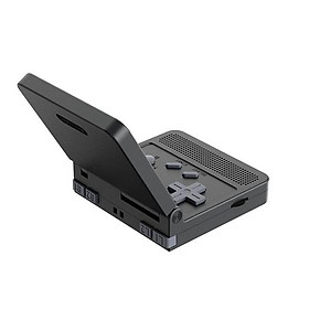 PowKiddy Mới V90 Black Retro Video Trò chơi trò chơi 3 inch Màn hình IPS độ nét cao Flip tích hợp 15000 Trò chơi 64GB Trò chơi PS1 Màu sắc: Đen