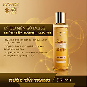 Nước làm sạch và tẩy trang cho cho mọi loại da HAWON - 150ml