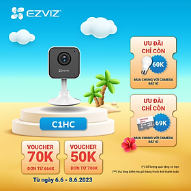Mua Camera Wi-fi EZVIZ C1HC Trong Nhà  FHD 1080P  Góc Rộng Cố Định  Đàm Thoại Hai Chiều  Nén Video H265 - Hàng Chính Hãng