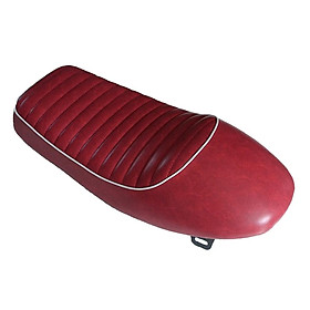 Cafe Racer Retro Motorcycle Vintage  Seat Styling Universal Fits- Red
