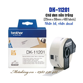 Mua Nhãn Bế  Giấy Decal Brother DK-11201 (29mm x 90mm x Nhãn) - Hàng chính hãng