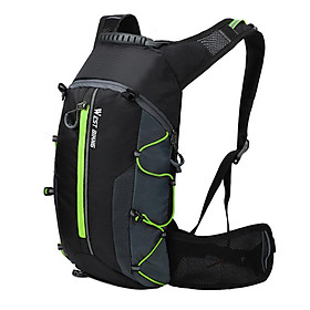 Balo đi xe đạp dung tích 10L, vải nylon siêu nhẹ chống thấm nước và chống rách.