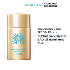 Kem Chống Nắng Dưỡng Da Dạng Sữa Bảo Vệ Hoàn Hảo Anessa Perfect UV Sunscreen Skincare Milk SPF 50+ Pa
