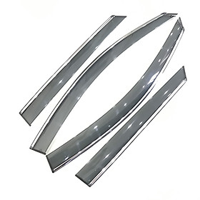 Bộ vè che mưa chỉ mạ Crom cao cấp dành cho xe Peugeot 3008 