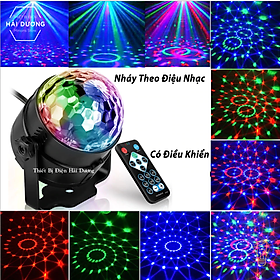 Đèn LED Sân Khấu Pha Lê Mini RGB SK-108 - Dải Led Chuyển Động Đa Màu Sắc - Cảm Ứng Nháy Theo Điệu Nhạc - Có Điều Khiển