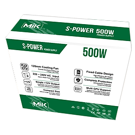 NGUỒN MIK SPOWER 500W - HÀNG CHÍNH HÃNG