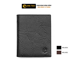 Ví đứng KURO - Da bò vân sần | Anh Tho leather