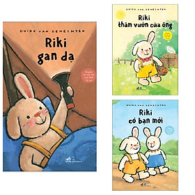 Combo 3 cuốn truyện thiếu nhi bán chạy: Chuyện Về Chú Thỏ Cool Nhất Hà Lan - Riki Gan Dạ + Riki Thăm Vườn Của Ông + Riki Có Bạn Mới 