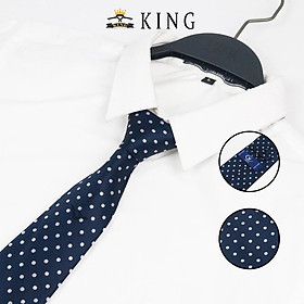 Cà vạt đen KING caravat nam hàn quốc bản nhỏ 6cm cho học sinh công sở và chú rể C02