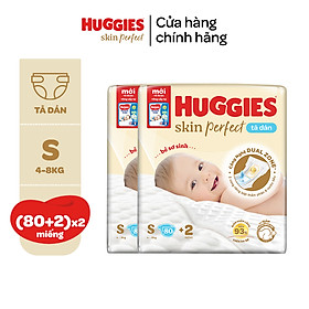[Tặng thêm miếng] Combo 2 Tã dán sơ sinh Tràm Trà Tự Nhiên Huggies NB40/NB70/S54/S80