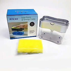 Mua Hộp đựng nước rửa chén ấn kèm miếng rửa bát - HDNR