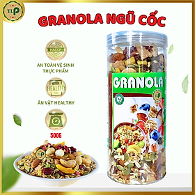 SIÊU HẠT DINH DƯỠNG MIX 5 LOẠI (hạnh nhân , óc chó , macca , hạt điều , hạt bí) HŨ 500G