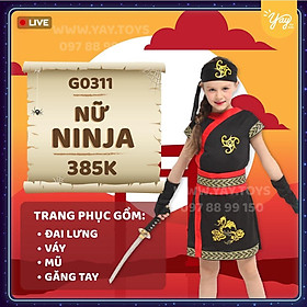 Đồ hoá trang trẻ em - Nữ Ninja - G0311