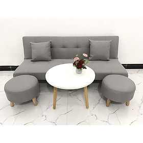 Mua Bộ bàn ghế sofa bed bật giường nằm xám trắng nhiều kích cỡ
