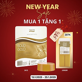 Sáp tẩy lông đặc vàng hữu cơ cho kết quả tẩy lông hoàn hảo - Natural Look Depilatory Range Solid Gold Wax 1Kg