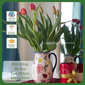 Mua Bình bông lọ hoa bình rót nước hoạ tiết sắc màu Hoa ngũ Sắc  Bọ Rùa  Hoa Cỏ decor nhà đẹp dễ cắm hoa  làm quà tân gia