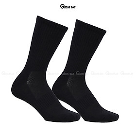 Tất vớ cao cổ Nam Nữ, tất cotton êm mềm đi mát, thiết kế thoáng khí - KLB-TRONCAO-GANTAM - Đen