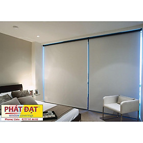 Mua (Rèm ngang 1.8m) Rèm cửa  màn sáo  rèm sáo cuốn 6 màu  vải trơn 2 mặt chống nắng 100