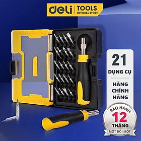 Hình ảnh Bộ Tua Vít Sửa Chữa Đa Chức Năng Deli Tools 21 Chi Tiết Cao Cấp - Chất Liệu Siêu Bền, Thiết Kế Gọn Nhẹ Tinh Tế - DL1021D