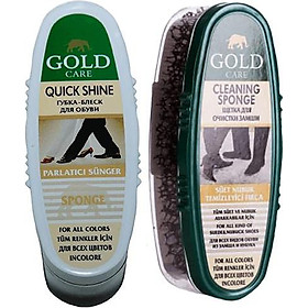 COMBO XI MÚT ĐÁNH BÓNG GIÀY, DA GOLDCARE GC4005 VÀ BÀN CHẢI GC4007