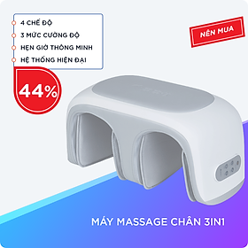Máy Massage Chân 3in1, 4 Chế Độ Với 3 Mức Cường Độ Khác Nhau, Khả Năng Hẹn Giờ Thông Minh