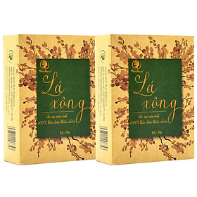 Combo 2 hộp lá xông tắm sau sinh Wonmom (50g x 2 hộp)