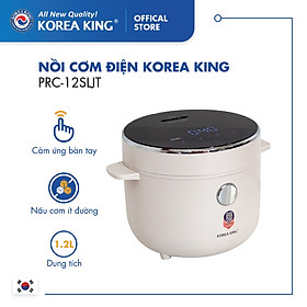 PRC-12SLJT_B Nồi cơm điện Korea King (có chức năng tách đường, dung tích 1.2L, công suất 400 W, mặt kính đen)-Hàng chính hãng