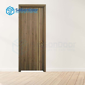 CỬA GỖ PHÒNG KHÁCH SẠN KS Cua go MDF laminate P1R2  Bao gồm: Khung, Cánh, Nẹp) - SAIGONDOOR