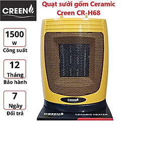 Mua Quạt sưởi gốm Ceramic Creen CR-H68 không gây ồn  3 chế độ sưởi  tự động đổi hướng  cảm biến nghiêng đổ - Hàng chính hãng