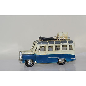 Mô hình Kim Loại Xe Buýt dã ngoại/ Bus Retro handmade (1904D-1687)