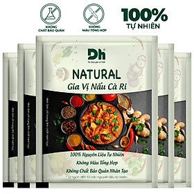 Hình ảnh Combo 5 gói Natural Gia Vị Nấu Cà Ri 10gr Dh Foods