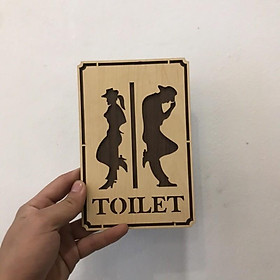 Bảng gỗ toilet