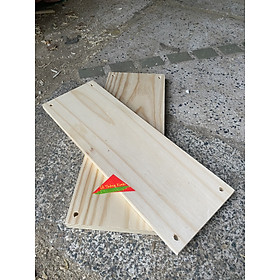 Mua Tấm gỗ thông làm kệ treo dây thừng dài 40cm rộng 14cm dày 1.3cm đã khoan 4 lỗ bào láng đẹp 4 mặt
