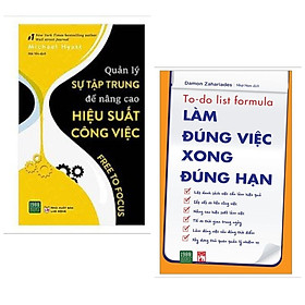 Nơi bán Combo 2 cuốn: Quản Lý Sự Tập Trung Để Nâng Cao Hiệu Suất Công Việc + Làm Đúng Việc Xong Đúng Hạn / Bộ sách cải thiện hiệu quả công việc - Giá Từ -1đ