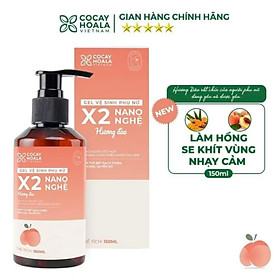 Gel Vệ Sinh Phụ Nữ Giảm Viêm Ngứa X2 Nano Nghệ Cocayhoala 150ml