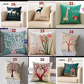 Mua Vỏ Gối vuông sofa gối tựa lưng trang trí (GIAO MẪU NGẪU NHIÊN)
