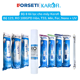 Mua Combo 9 lõi lọc nước Karofi chính hãng dùng cho máy lọc nước Karofi O-i229/U - Hàng chính hãng